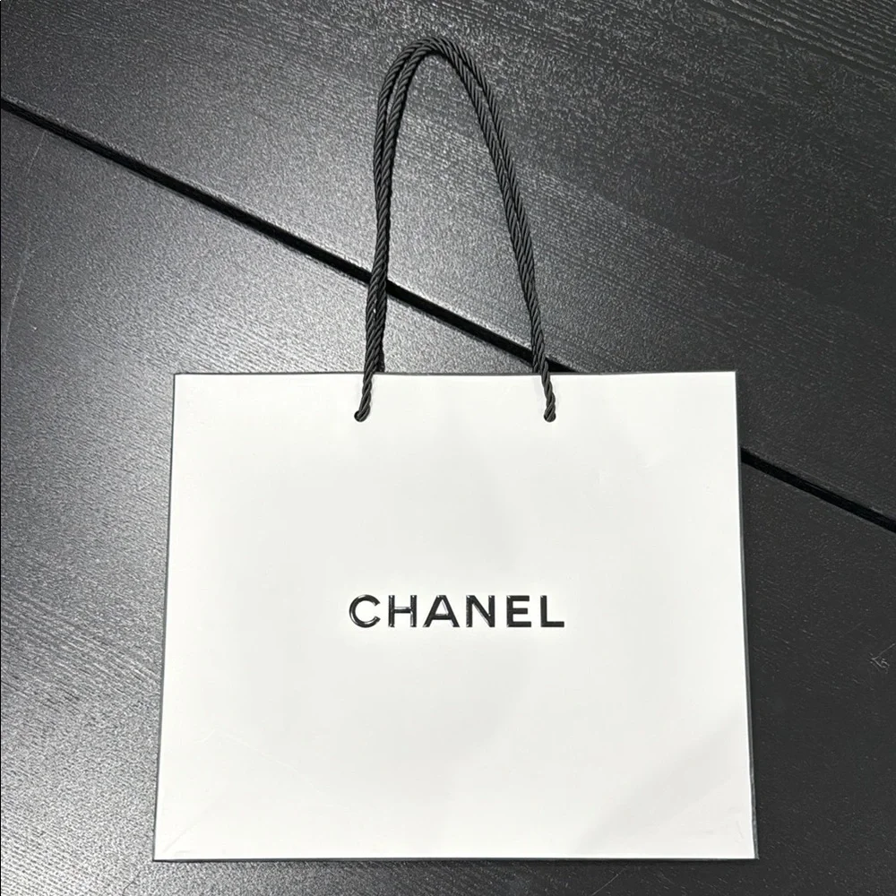 Chanel Classic White Shopping Gift Display Bag